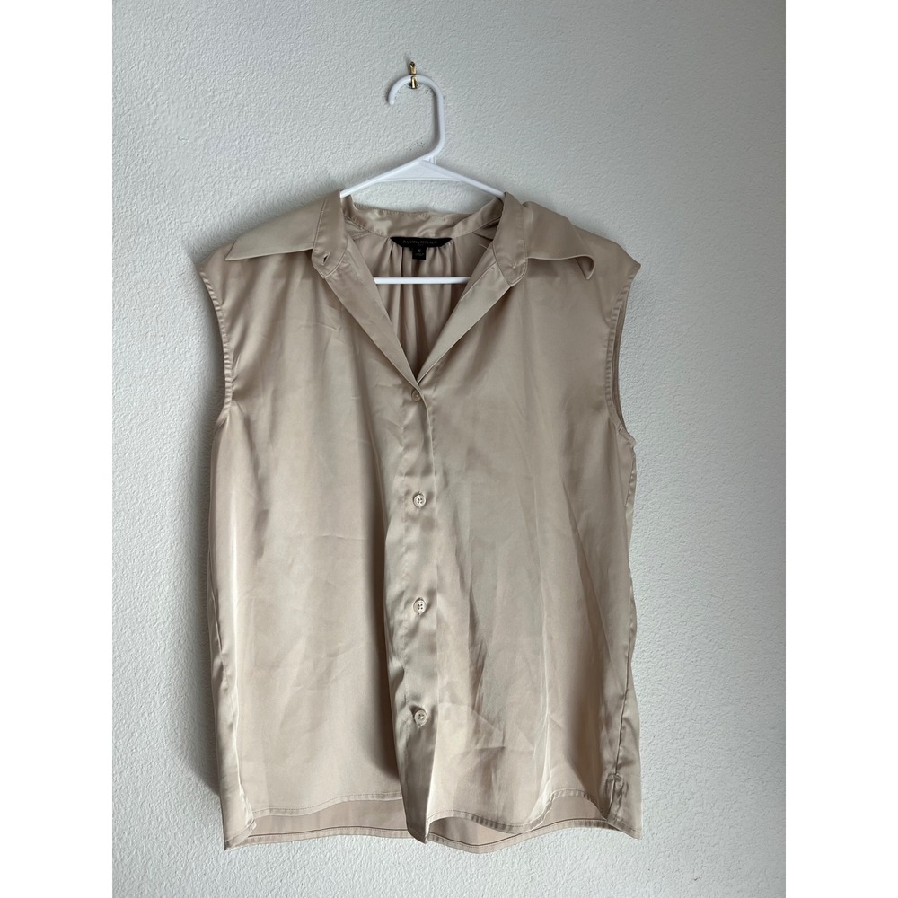 Banana Republic Sleeveless Button Down Top Shirt Business Casual
